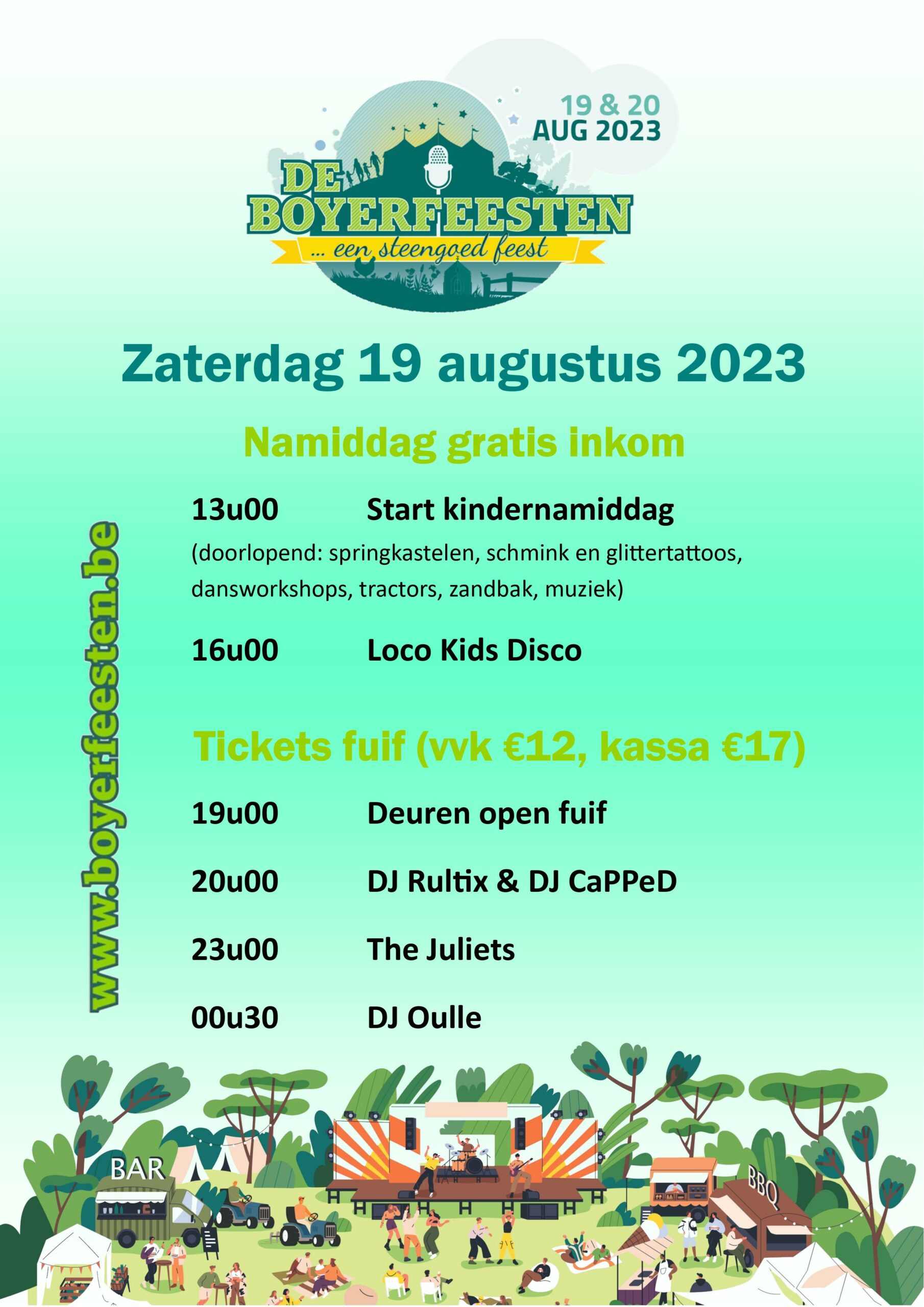 Programma zaterdag