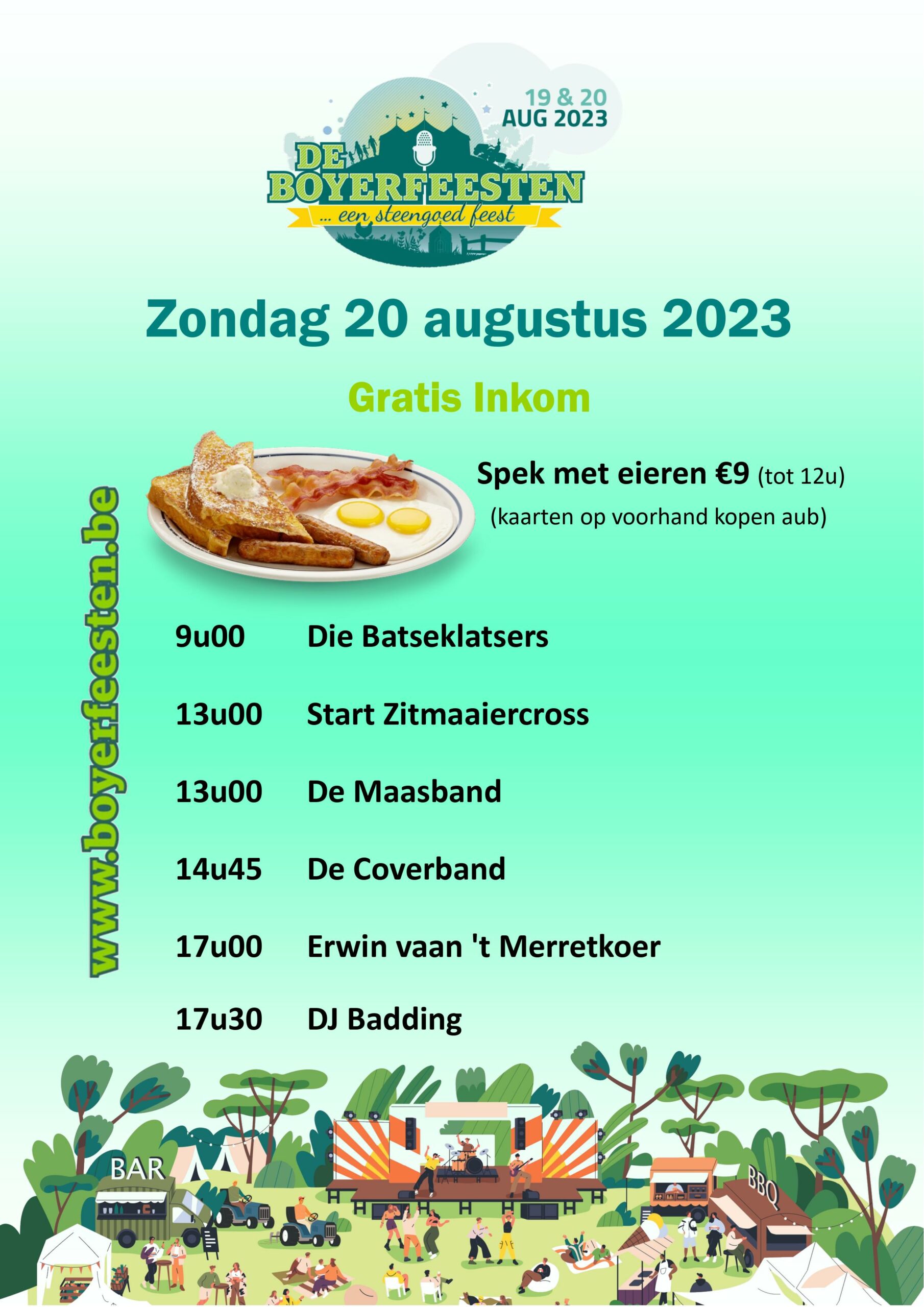 Programma zondag